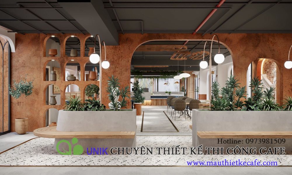 Quan Cafe Greenbay Thiet Ke Tre Trung Mang Hoi Huong Chau Au Hien Dai